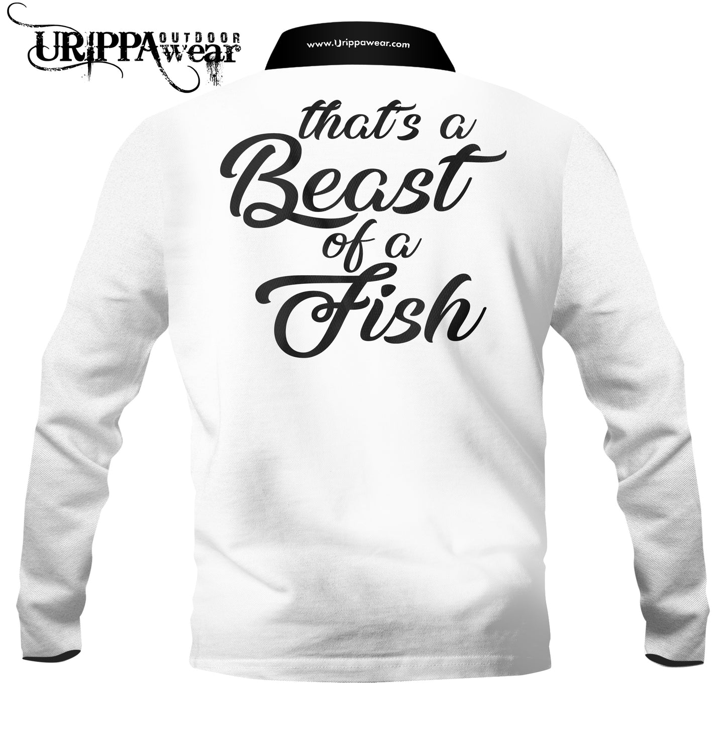 That's a beast of a fish -Polo fishing shirt